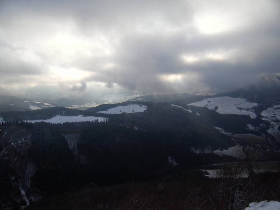 Winter on the Vápeč near Horná Poruba